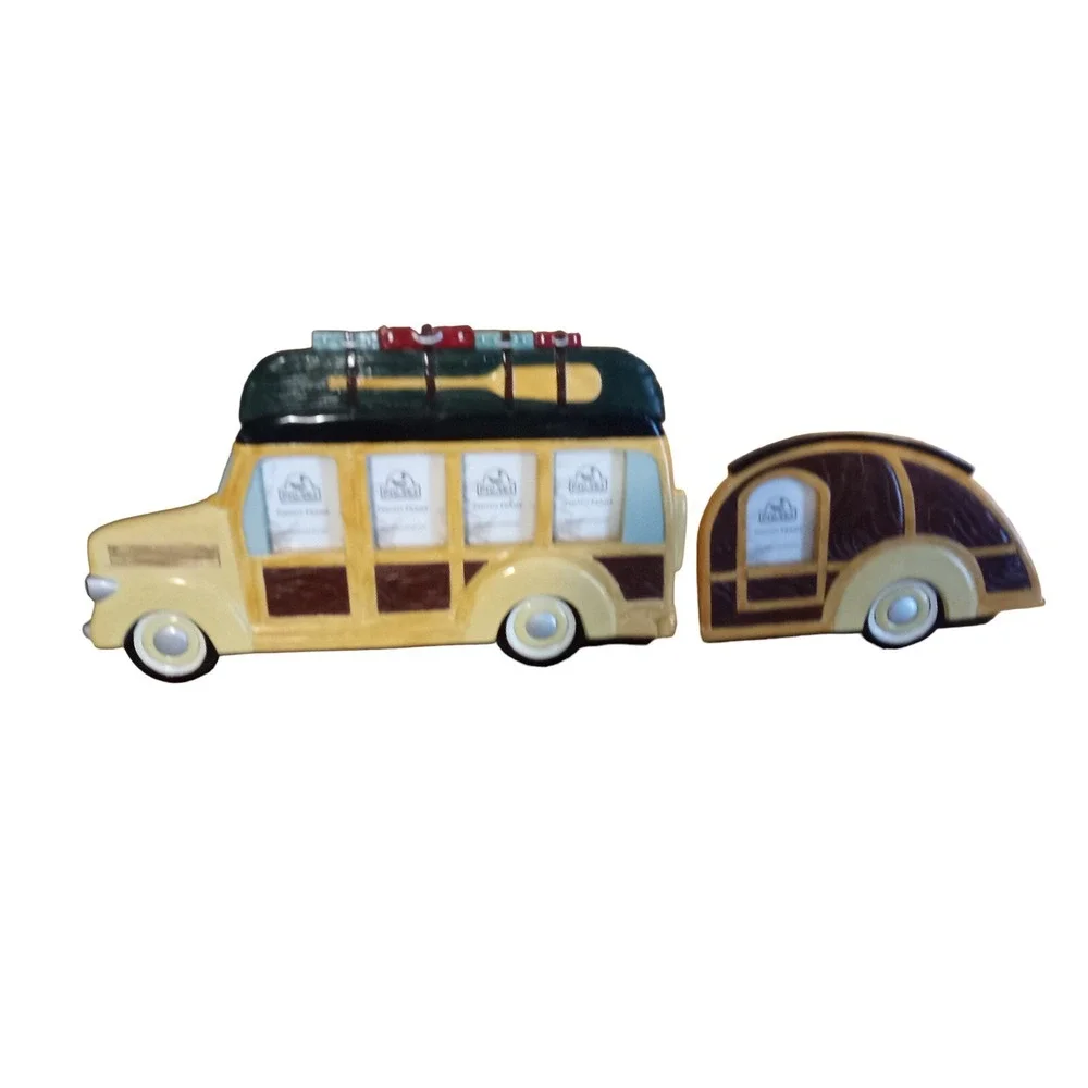 Big Sky Carvers Woody Wagon & Trailer Vtg 5-2x1.25